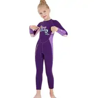Pakaian Renang Neoprene Anak-anak, Pakaian Selam Lengan Panjang Berselancar, Berenang Menyelam 2.5Mm Tetap Hangat untuk Olahraga Air