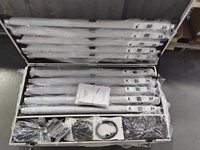 Barra de Luz LED Impermeable RGBW con Batería, Control Remoto Inalámbrico DMX, CRI90, 16 Secciones, IP65, Efecto Encantador para Eventos Profesionales, Audio y Escenarios