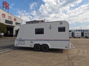Caravane de camping moderne de haute qualité, légère, en aluminium, à double <span class=keywords><strong>essieu</strong></span>, pour 4 personnes, camping-car, caravane, remorque de voyage - Product Image 5