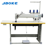 Machine à coudre à double aiguille JAOKE à bras long et grande capacité pour le cuir, les tapis de voiture et le tissage de tentes