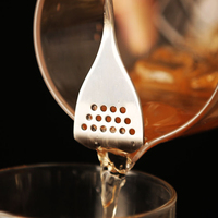 Cuillère à bar en acier inoxydable en gros, cuillère à cocktail, cuillère à mélanger, cuillère à long manche avec poignée torsadée