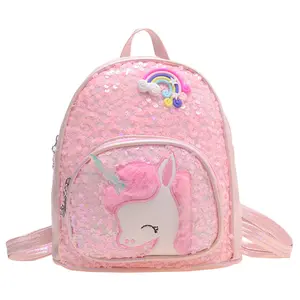 Hot Unicorn Pony Cầu Vồng Sequin Ba Lô Cô Gái Mini Ba Lô Nhỏ Ba Lô Cho Cô Gái Mini Món Quà Phim Hoạt hình Dễ Thương