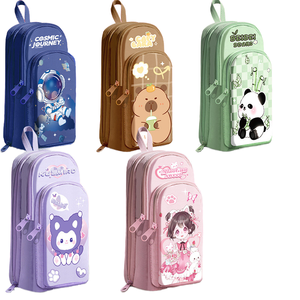 Công suất lớn bút chì trường hợp bút chì Túi Học sinh tiểu học phim hoạt hình văn phòng phẩm Túi cô gái đa chức năng Hộp Bút Chì - Product Image 1