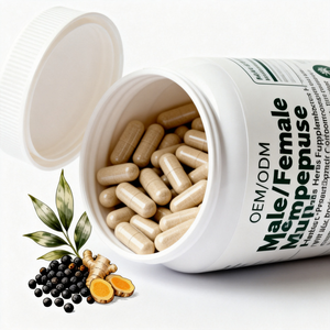 อาหารเสริมสมุนไพรสำหรับวัยหมดประจำเดือนสำหรับผู้ชาย/ผู้หญิง สารสกัดโปรไบโอติกแบบแคปซูล ผสมสารสกัดจากผลพริกไทยดำและขมิ้น - Product Image 5