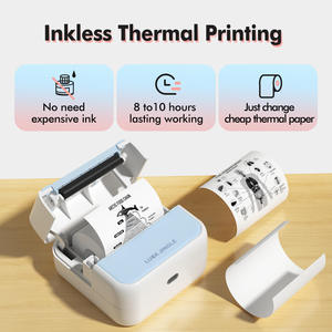 Mini Portable Thermal <b>Label</b> <b>Printer</b> Note & Pocket Use USB Interface 1200mAh Battery 200dpi 57x30mm Paper <b>label</b> paper - Product Image 2
