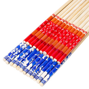 Baguettes jetables, achat en gros, baguettes rondes épaisses et allongées de 24 cm, 50 paires par paquet, emballées individuellement - Product Image 5