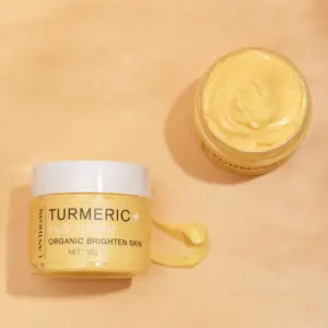 Private Label Natuurlijke Kurkuma Acne Behandeling Donker Spot Verwijderen Facial Skin Whitening Tumeric Crème Gezichtscrème