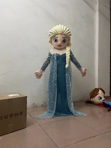Running Fun Cosplay Princess <span class=keywords><strong>Anna</strong></span> Mascot Costume personaggio dei cartoni animati <span class=keywords><strong>Elsa</strong></span> Mascot Costume Suit per adulti - Product Image 5