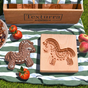 Stampo per Biscotti Ecologico in Legno a Forma di Cavallo, Tagliabiscotti 3D, Strumento per Decorazione e Artigianato - Product Image 2