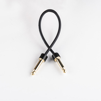 Câble d'alimentation silencieux pour guitare électrique, 6.35mm, 2 broches, mini Mono/TS, connecteurs avec câble