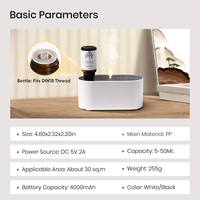 Diffuseur d'air sans eau rechargeable par USB pour la maison et le bureau, avec logo personnalisé, minuterie intelligente, atomiseur d'huiles essentielles pour petits espaces