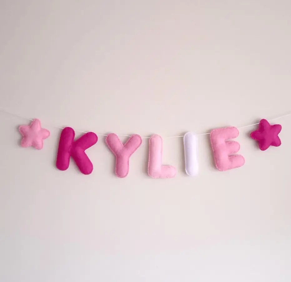Радуга Войлок Имя баннер на заказ имя войлочные буквы дошкольного обучения детская игрушка