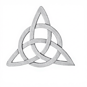 Décoration murale artisanale nœud celtique Triquetra, finition bronze antique, symbole du nœud de la Trinité entrelacé, art mural décoratif pour la maison - Product Image 3