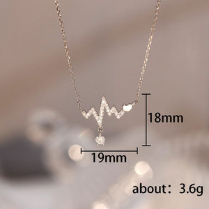 Collana con Ciondolo a Cuore per Donne, Catena Minimalista per Clavicola, Gioielli alla Moda - Product Image 5