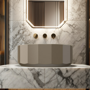 MOHOM Couleur personnalisée Moderne <span class=keywords><strong>Haut</strong></span> <span class=keywords><strong>de</strong></span> <span class=keywords><strong>gamme</strong></span> Écologique Comptoir en béton résistant à l'eau Lavabo <span class=keywords><strong>de</strong></span> salle <span class=keywords><strong>de</strong></span> bain Capacité 16L Lavage à la <span class=keywords><strong>main</strong></span> - Product Image 3