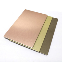 Hoja de aluminio Dibond de 3mm ACP/ACM moderna al por mayor compuesto de aluminio ignífugo de 4mm para decoración arquitectónica