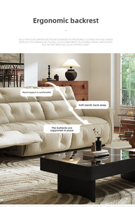Smart Convertible Villa <b>Bed</b> Motorized Recliner 3 Seats Genuine Leather Large Function OEM Furniture SF818 Smart SF818 SF818 - Product Image 6