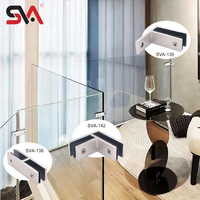 SVA-140 acier inoxydable verre garde-corps escaliers balustrade colonne verre garde-corps balustrade pince supports prix
