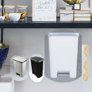 <strong>Large</strong> Capacity Home <strong>Kitchen</strong> Dustbin 6.5L/8L/10L/15L/20L Standing Pedal Trash Can with Lid Plastic Garbage Waste <strong>Bin</strong> - Product Image 4