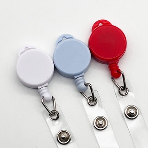 Porte-badge rétractable coloré de 25 mm, porte-badge en acrylique mignon, clip pour carte d'identité, vente en gros, cordon de cou, porte-<span class=keywords><strong>yoyo</strong></span>, <span class=keywords><strong>accessoires</strong></span> - Product Image 3