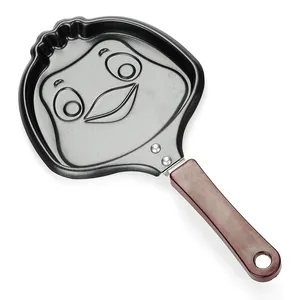 Mini sartén antiadherente para desayuno en forma de corazón, tortilla y molde para pasteles de acero al carbono - Product Image 1