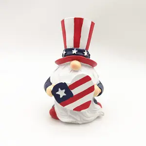 Jour de l'Indépendance américaine Fête nationale décoration naine bureau créatif résine artisanat elfe