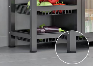 Gabinete de almacenamiento de cocina multifuncional de cinco capas, estante de puerta a puerta de piso a piso para almacenamiento de artículos diversos de frutas y verduras - Product Image 4
