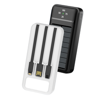 Meilleures ventes 2026 – Banques d'alimentation solaires haute capacité 20000 mAh, 30000 mAh, 50000 mAh avec câble intégré et lampe torche