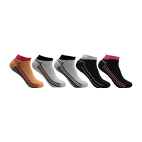 Haut de gamme Style décontracté Polyester coton été cheville chaussettes respirant mince rayé conception hiver tricoté Techniques en gros