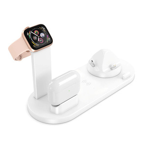 10W Qi inalámbrico <span class=keywords><strong>cargador</strong></span> <span class=keywords><strong>de</strong></span> muelle <span class=keywords><strong>de</strong></span> la Estación 4 en 1 para Iphone Airpods Micro USB tipo C soporte <span class=keywords><strong>de</strong></span> carga rápida 3,0 para el <span class=keywords><strong>cargador</strong></span> <span class=keywords><strong>de</strong></span> <span class=keywords><strong>Apple</strong></span> <span class=keywords><strong>Watch</strong></span> - Product Image 2