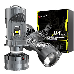 โปรเจคเตอร์ขนาดเล็กที่ชัดเจนเลนส์สีดำ shrouds LHD สำหรับ H1 H4 H7ที่อยู่อาศัยไฟหน้าหลอดไฟ LED สำหรับรถยนต์ - Product Image 2