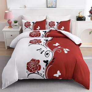 Ensemble de couvre-lit de luxe ensemble de couette en patchwork floral en coton couvre-lits brodés 3 pièces ensemble de couvertures de lit - Product Image 4