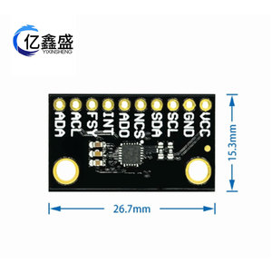 Unidad de Medición Inercial de 9 Ejes ICM-20948, Sensor de Movimiento con Interfaz I2C y Pines para PC - Product Image 5