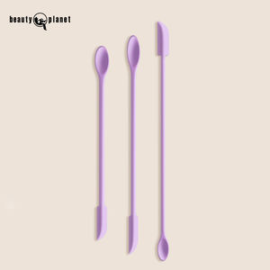 Schoonheidsplaneet Mini Siliconen Schraper Voor Epoxy Kunst Gieten 3-formaat Dubbele Kop Schraper En Lepel Multifunctioneel Herbruikbaar Roeren - Product Image 1