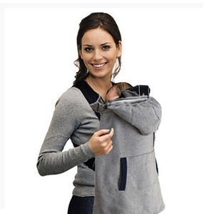 Manta portabebés gruesa, resistente al viento, cálida, gris, negra, talla única para bebés, niños pequeños, manta usable para otoño e invierno - Product Image 2