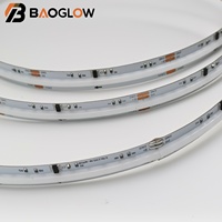Bande LED flexible anti-éblouissement 576 LED 18W/M RGB dimmable pour usage résidentiel et commercial, éclairage LED COB pour la décoration intérieure