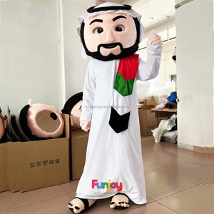Costume mascotte arabiano in stile natalizio ideale per spettacoli comici basati su personaggi dei cartoni animati ed eventi aziendali - Product Image 5