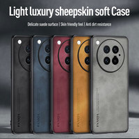 Étui en plastique rigide TPU PC pour Reno 16 Pro 16F 5G, étui en cuir PU simili peau de mouton pour VIVO V70 V50 V60 Lite X300 X500 Pro Max