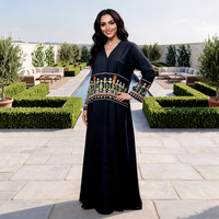 Nouvelle Abaya ouverte pour femmes, grande taille, brodée, style décontracté et moderne, pour l'Aïd en Arabie Saoudite, collection 2026, faible MOQ, best-seller