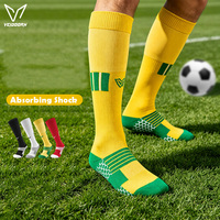 Chaussettes de football professionnelles antidérapantes en gros pour hommes, chaussettes de football en tissu éponge pour équipes sportives, tricotées pour enfants