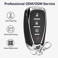 Duplicador de Control Remoto RF Universal de 433MHz, 4 Botones, Metálico, con Código de Aprendizaje, Transmisor con Alcance de 50m, Batería AAA, para Puerta de Garaje