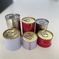 Boîte en fer blanc vide de qualité alimentaire avec pulvérisateur à pompe pour le stockage du thé matcha, taille personnalisable et impression offset