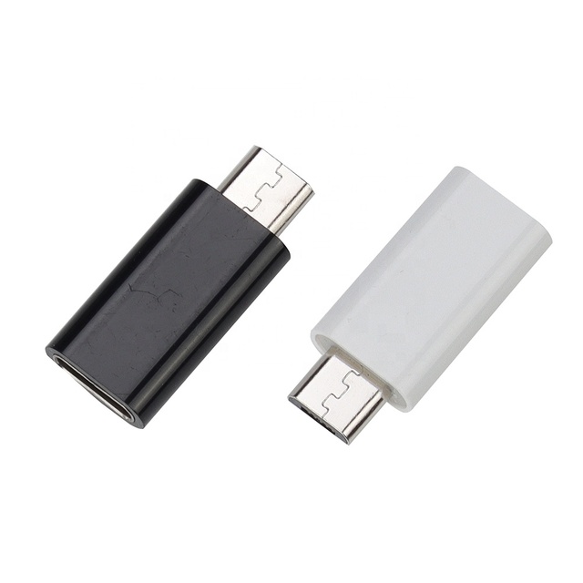 USB Type C Female to Micro USB Male Adapter Type-C Microusb Charger Connector for Samsung Xiaomi Huawei Phone Converter