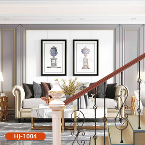 Phật sơn nhà máy bán buôn Dễ dàng cài đặt rèn sắt nhôm lan can biệt thự cầu thang lan can cho khách sạn - Product Image 2