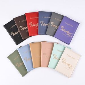 Protector de Pasaporte Impermeable, Económico y Moderno, con Diseño Artístico Impreso, Porta Tarjetas de Viaje Portátil, con Bloqueo RFID, Etiqueta de PU - Product Image 3