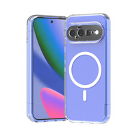 Étui transparent en acrylique avec dos souple en TPU et côtés à bulles d'air antichoc pour Google Pixel 10 11 Pro XL, compatible avec la charge magnétique