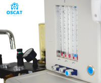 OSCAT Équipement Vétérinaire Station de Travail d'Anesthésie Médicale 10,4 Pouces Table d'Anesthésie Appareil d'Anesthésie pour Salle de Chirurgie Soins Intensifs