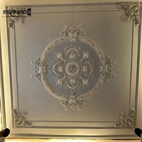 Médaillon de plafond GFRG : Fournisseur d'usine de rosettes décoratives en plâtre renforcé de fibre de verre haute résistance pour projets de hall d'hôtel
