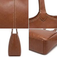 Sacs à main en cuir lisse entièrement personnalisés sur mesure pour femmes, luxe discret, poches utilitaires, sacoche messager à rabat, marque privée