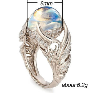 Elegante Anello a Forma di Cigno con Accenti Colorati Lucidi, Gioiello da Donna alla Moda per Uso Quotidiano, Regalo Chic - Product Image 3